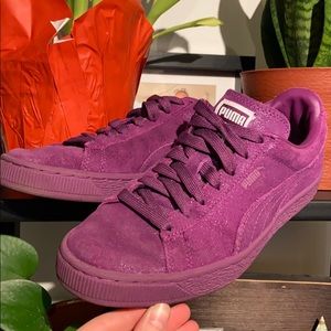 Puma Suede Shoes - Purple Sparkle